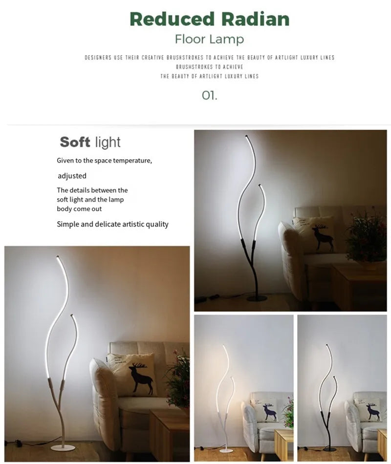 Modern LED Creative Branches Modeling Floor Lamp