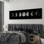 Wall Art Moon Phase Black White Posters