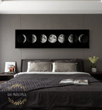 Wall Art Moon Phase Black White Posters