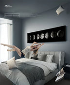 Wall Art Moon Phase Black White Posters